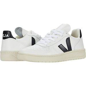 Veja Women's V10 White Leather Sneakers, Size 10